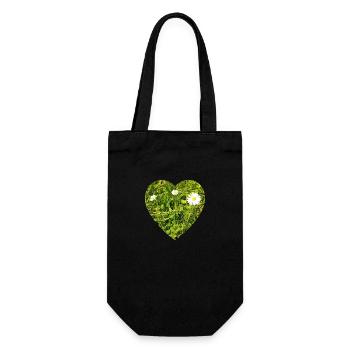 Gänseblume - Geschenkbeutel für Flaschen - Schwarz - Vorne