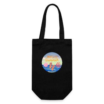 Bonjour l’été - Sac à bouteille - noir - Devant