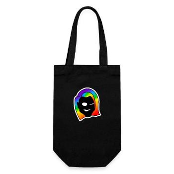 Freches Zwinkern : Sticky Queer Pride - Geschenkbeutel für Flaschen - Schwarz - Vorne