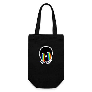 Heulend Weinend Hoch-Traurig : Sticky Queer Pride - Geschenkbeutel für Flaschen - Schwarz - Vorne