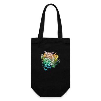 Fleurs Hippie soul Groovy Été paix amour - Sac à bouteille - noir - Devant
