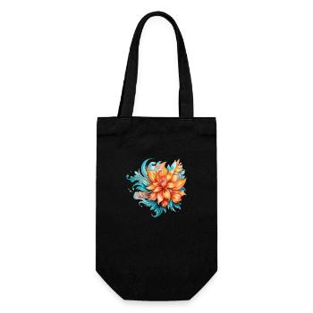 Fleurs Hippie soul Groovy Été paix amour - Sac à bouteille - noir - Devant