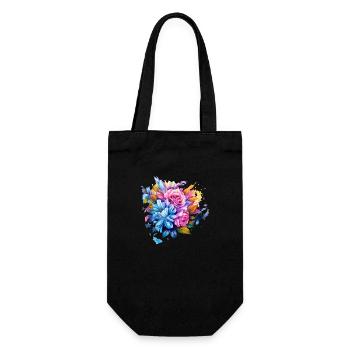 Fleurs Hippie soul Groovy Été paix amour - Sac à bouteille - noir - Devant