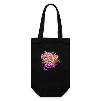 Fleurs Hippie soul Groovy Été paix amour - Sac à bouteille - noir - Devant