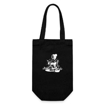 Professeur de yoga à l’exercice de relaxation pour l’âme - Sac à bouteille - noir - Devant
