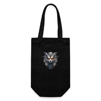 Wolfsgebilde - Geschenkbeutel für Flaschen - Schwarz - Vorne