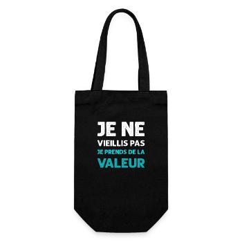 Humor Ich werde nicht alt Geburtstagsgeschenk - Geschenkbeutel für Flaschen - Schwarz - Vorne