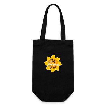 its summer yall - Geschenkbeutel für Flaschen - Schwarz - Vorne