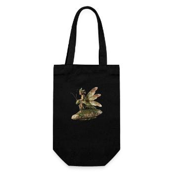 Good Fairy Rides a Hay Horse - Gift Bag for Bottles - black - Front