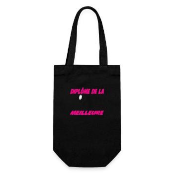 Diplome de la meilleure COPINE 2848 - Sac à bouteille - noir - Devant