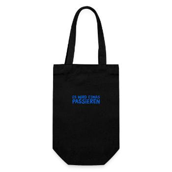 ich kenne die Zukunft - Geschenkbeutel für Flaschen - Schwarz - Vorne