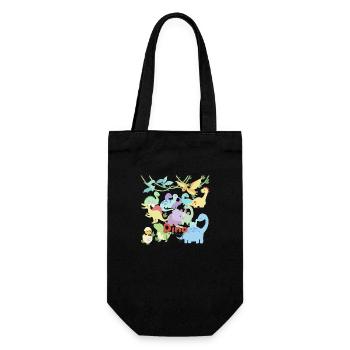 Dino party - Gift Bag for Bottles - black - Front