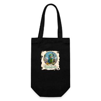 Sittich - Geschenkbeutel für Flaschen - Schwarz - Vorne