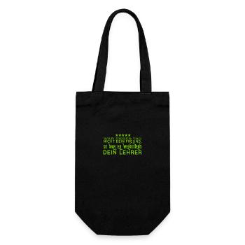 I've learned something - Gift Bag for Bottles - black - Front