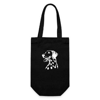 Élégant Chien Dalmatien Beau Portrait De Chien - Sac à bouteille - noir - Devant