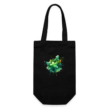 splash drop liquid abstract background water wave - Gift Bag for Bottles - black - Front