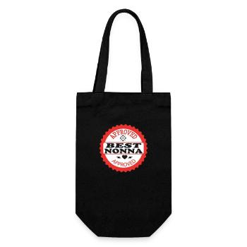 APPROVED BEST NONNA - Gift Bag for Bottles - black - Front