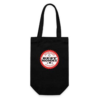 APPROVED BEST MOMMY - Gift Bag for Bottles - black - Front