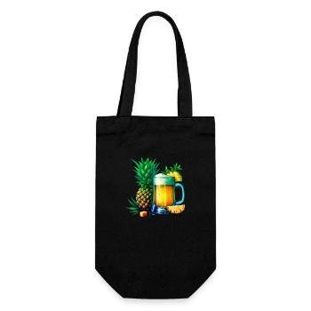 Été Lac Nature Flore Art Fleurs Mer Plage - Sac à bouteille - noir - Devant