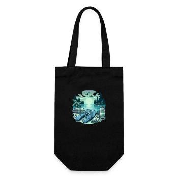 Été Lac Nature Flore Art Fleurs Mer Plage - Sac à bouteille - noir - Devant