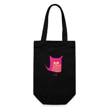 Eulalia Pink Yellow - Gift Bag for Bottles - black - Front
