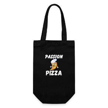 PASSION PIZZA - Gift Bag for Bottles - black - Front