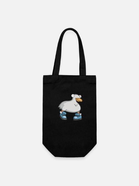 duck - Gift Bag for Bottles - black
