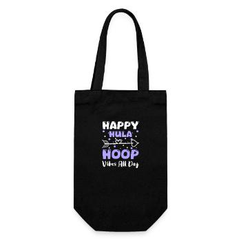 Hulahoop Abnehmen Spaß - Geschenkbeutel für Flaschen - Schwarz - Vorne