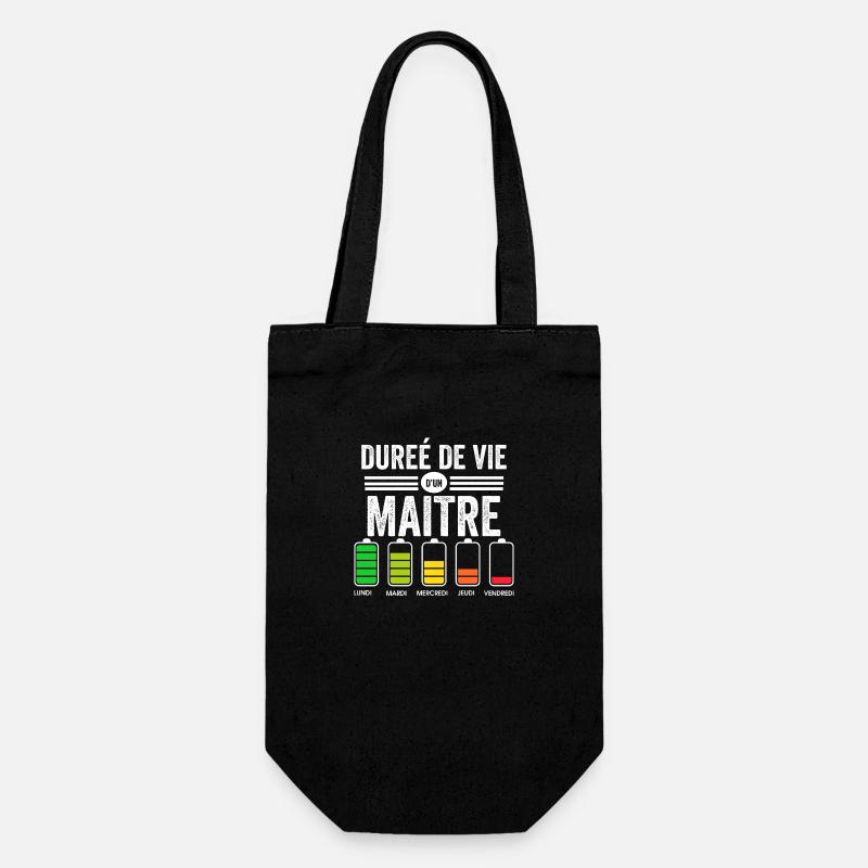Humour Maitre D'école Pour Fin D'année Scolaire - Sac à bouteille - noir