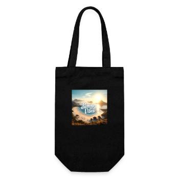 Summer Vibes - Geschenkbeutel für Flaschen - Schwarz - Vorne