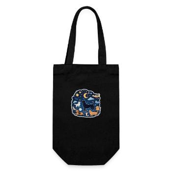 Dogs Under the Stars - Gift Bag for Bottles - black - Front