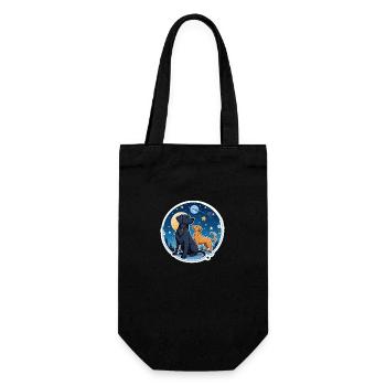 Friends Under the Stars - Gift Bag for Bottles - black - Front