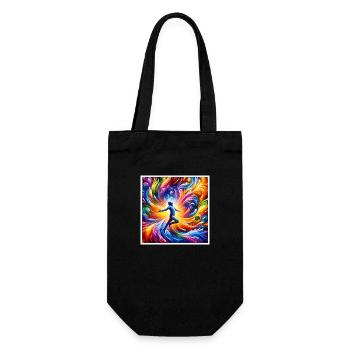High frequency - Gift Bag for Bottles - black - Front