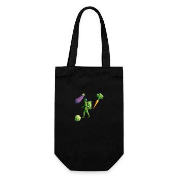 Vegan Reisen - Geschenkbeutel für Flaschen - Schwarz - Vorne