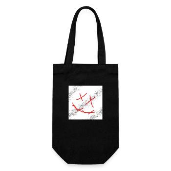 Deathly smile - Geschenkbeutel für Flaschen - Schwarz - Vorne