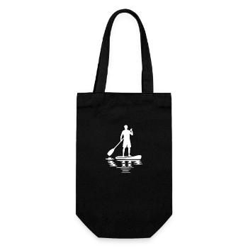 Paddelkunst Stand Up Paddling - Gift Bag for Bottles - black - Front
