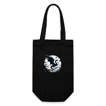 Mystical Dragon Moonlight - Gift Bag for Bottles - black - Front