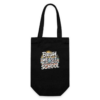 Bruh We Out - Geschenkbeutel für Flaschen - Schwarz - Vorne