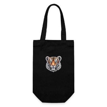 TIGER HEAD - Gift Bag for Bottles - black - Front