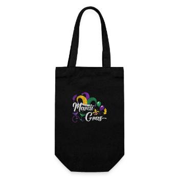 Carnival Celebration Colorful - Gift Bag for Bottles - black - Front