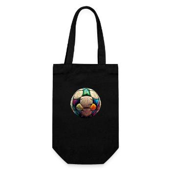 Football abstract - Gift Bag for Bottles - black - Front