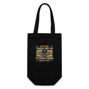 Military Fighter Freedom World Peace - Gift Bag for Bottles - black - Front