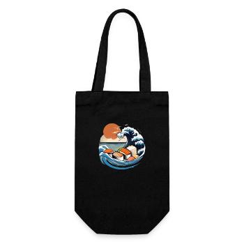 Japan Sushi Sea - Gift Bag for Bottles - black - Front