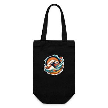Japan Sushi Sea - Gift Bag for Bottles - black - Front