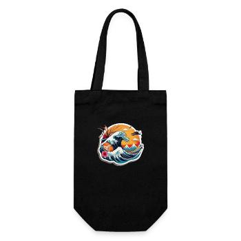 Japan Sushi Sea - Gift Bag for Bottles - black - Front