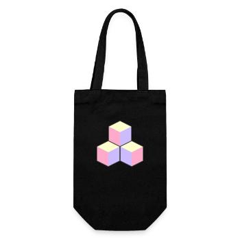 Pastel Cubes - ApriNoeScor - Sac à bouteille - noir - Devant