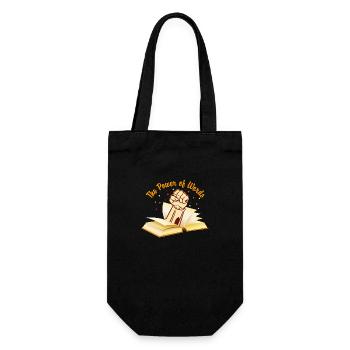 Die Macht der Worte - The Power of Words - Gift Bag for Bottles - black - Front