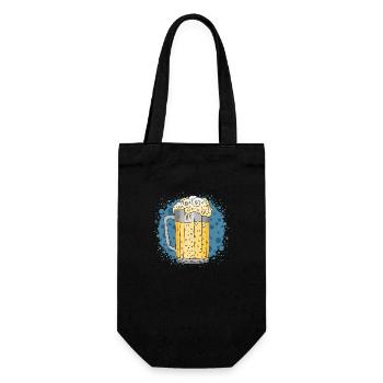 Becher - Geschenkbeutel für Flaschen - Schwarz - Vorne