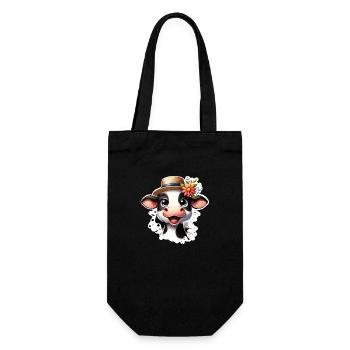 Des veaux heureux - Sac à bouteille - noir - Devant