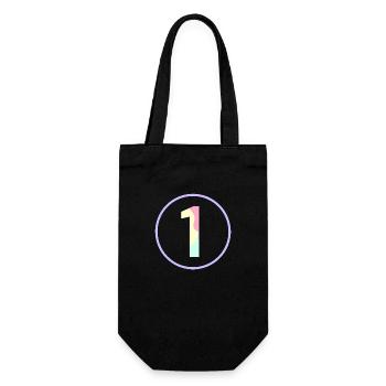 Pastel "One" 1- ApriNoeScor - Gift Bag for Bottles - black - Front